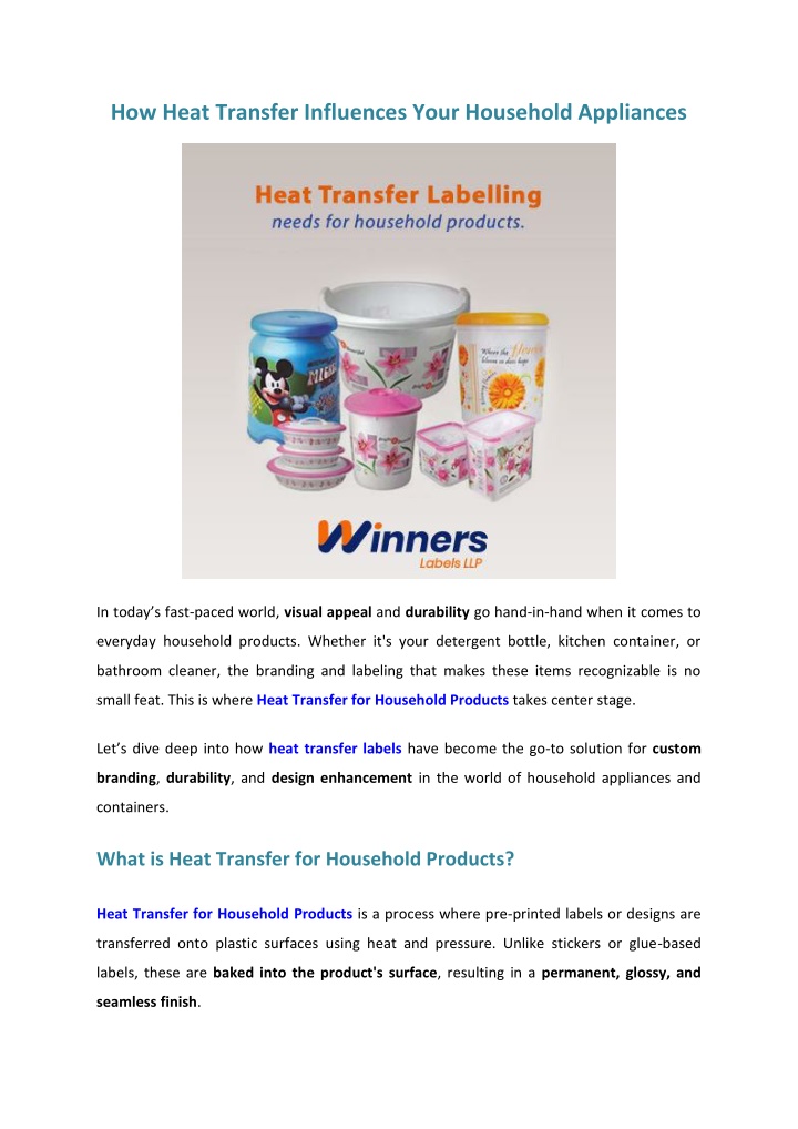 how heat transfer influences your household n.w