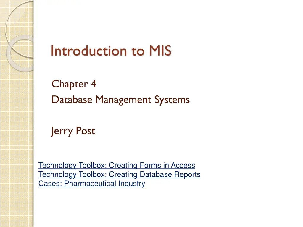 introduction to mis n.w