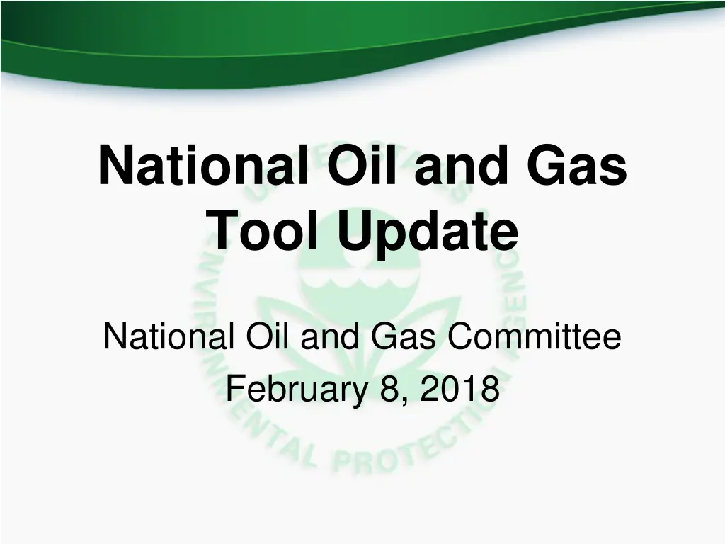 national oil and gas tool update n.w