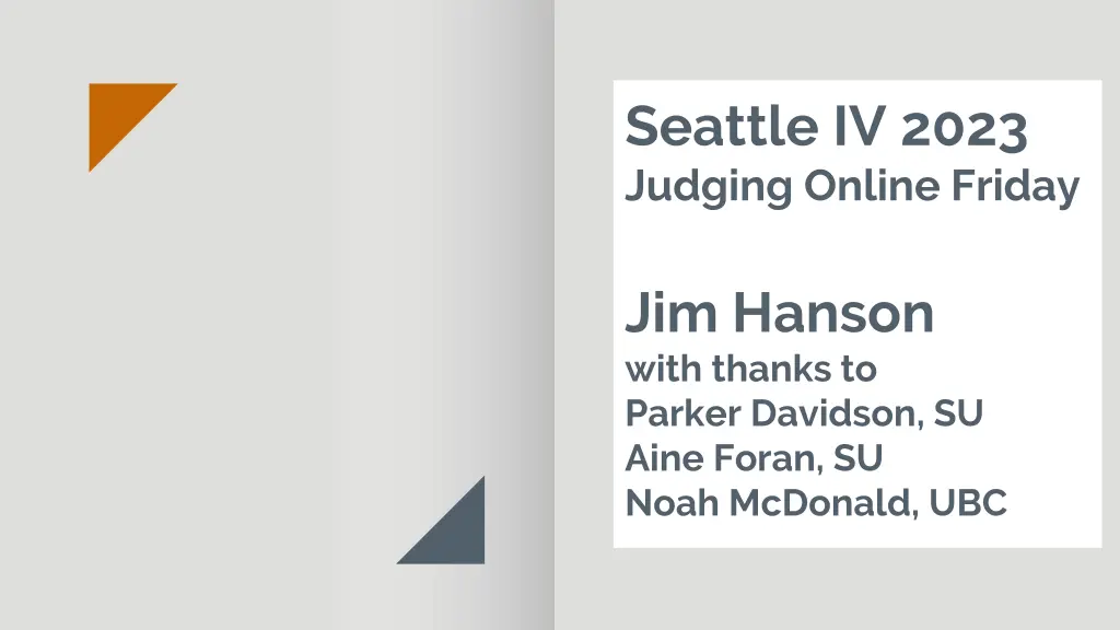 seattle iv 2023 judging online friday n.w