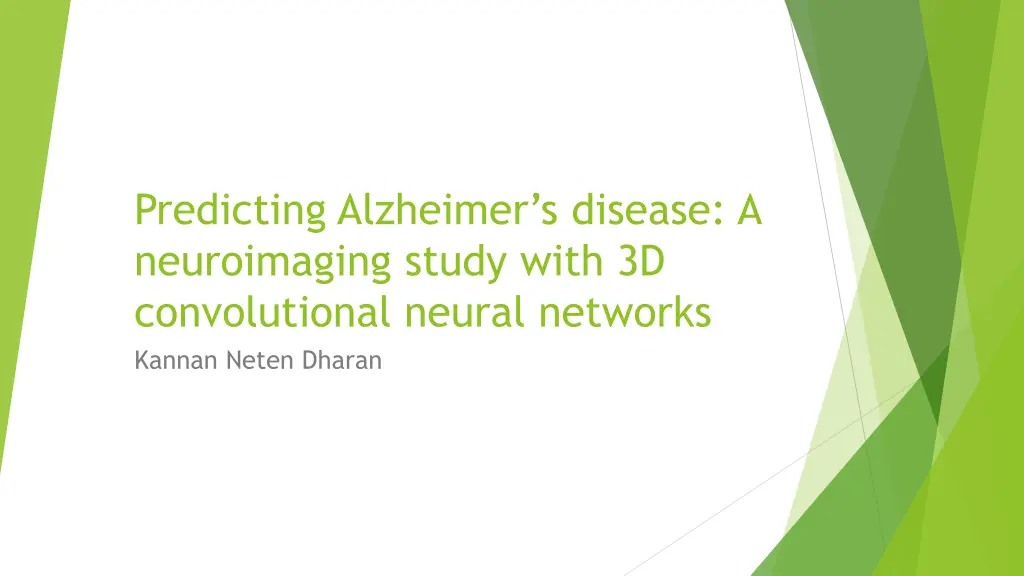 predicting alzheimer s disease a neuroimaging n.w