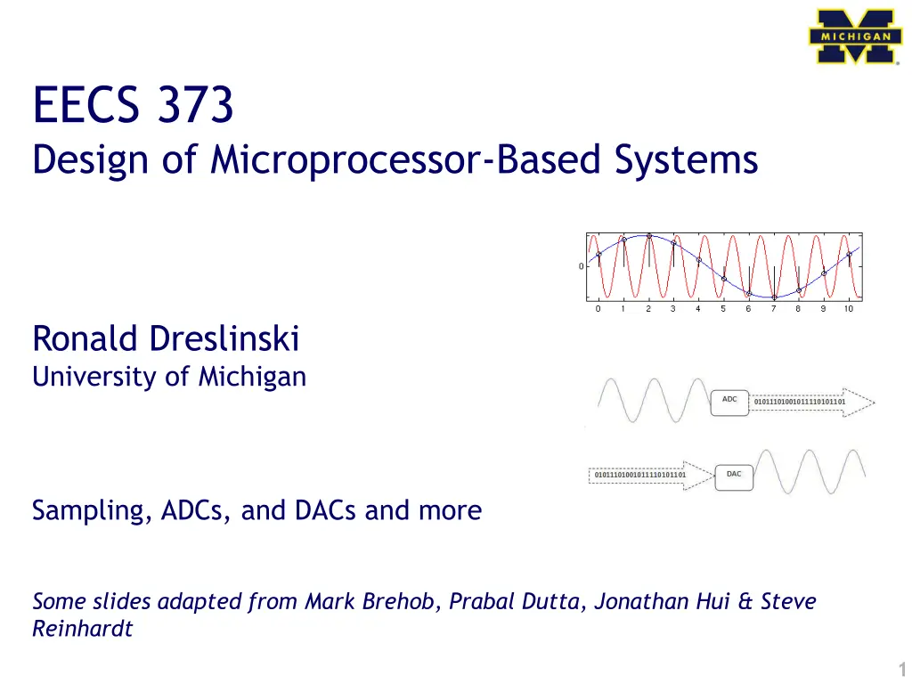 eecs 373 design of microprocessor based systems n.w
