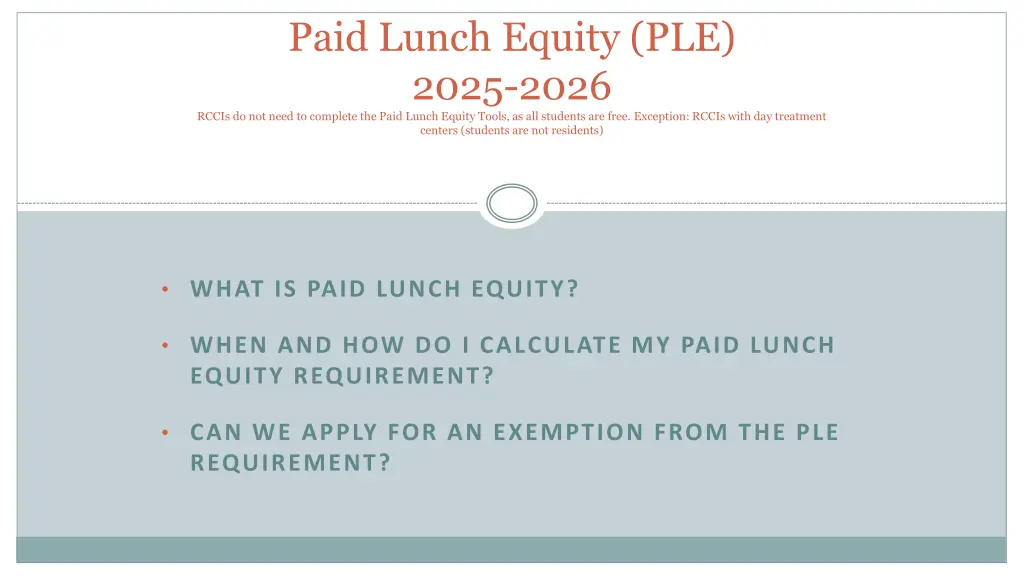 paid lunch equity ple 2025 2026 rccis do not need n.w