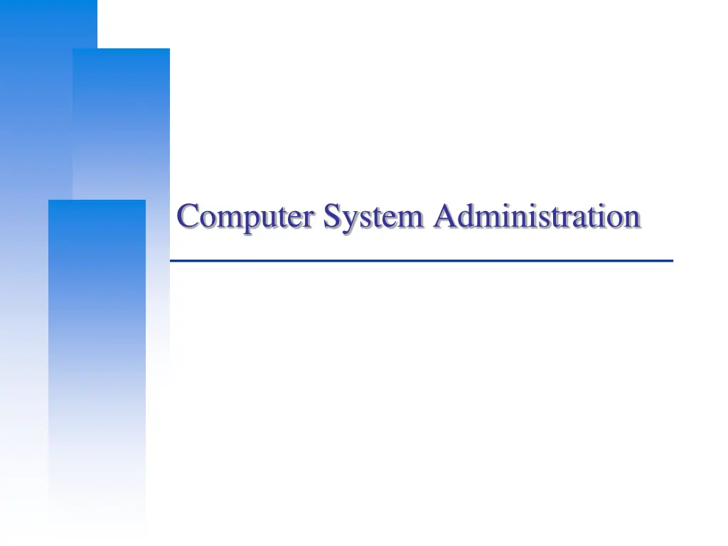 computer system administration n.w