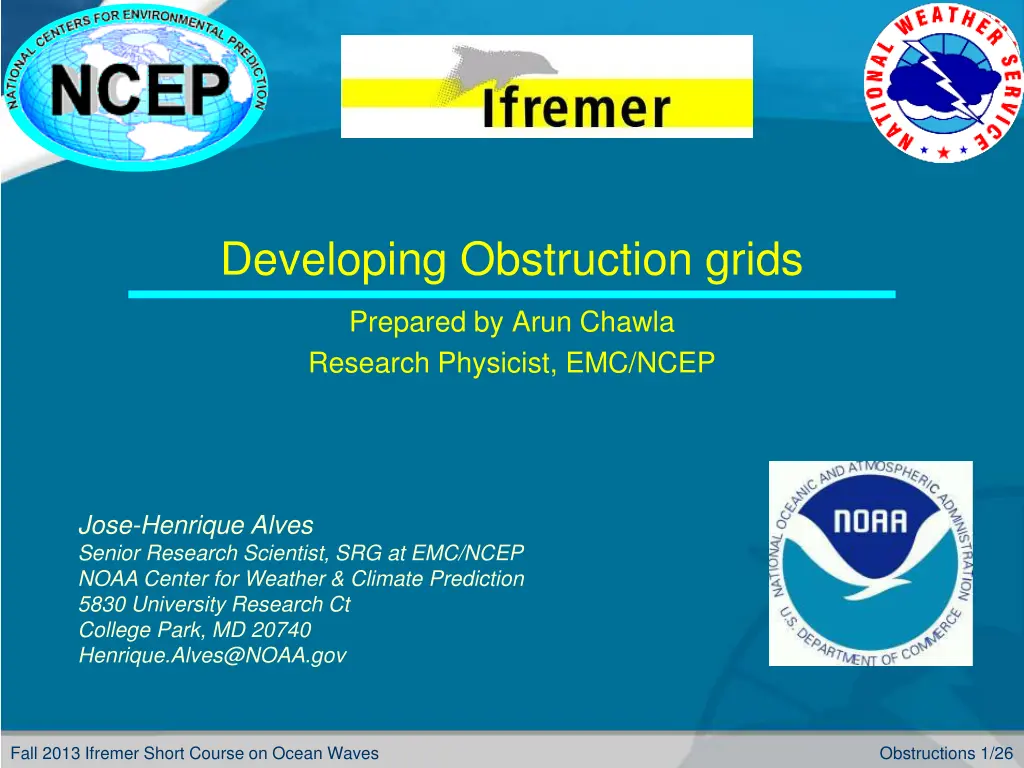 developing obstruction grids n.w