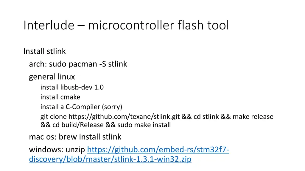 interlude microcontroller flash tool n.w