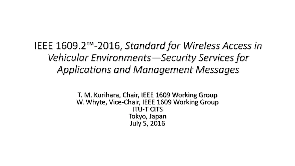 ieee 1609 2 2016 standard for wireless access n.w