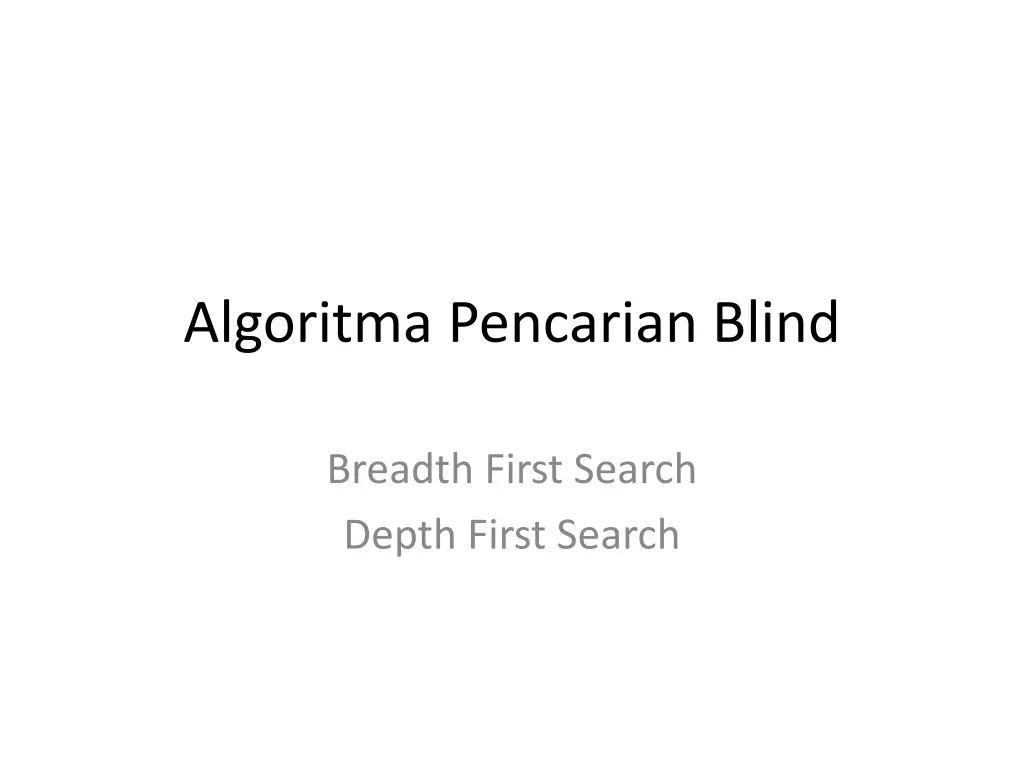 algoritma pencarian blind n.w