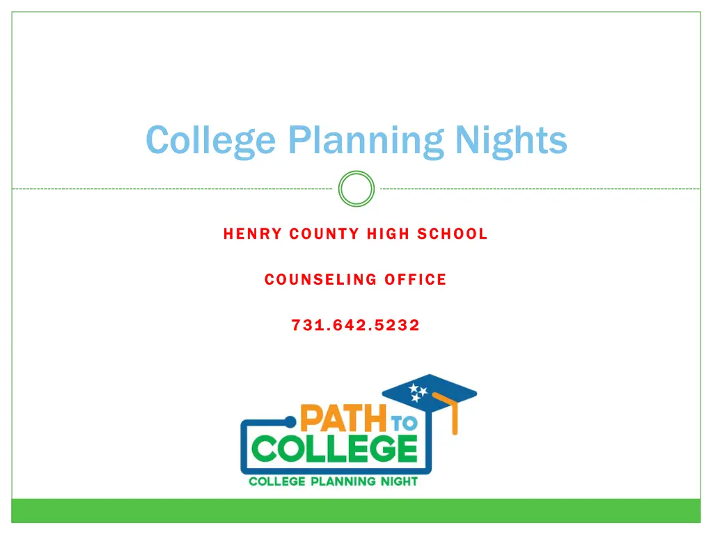 college planning nights n.w