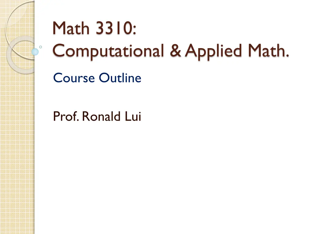 math 3310 computational applied math n.w