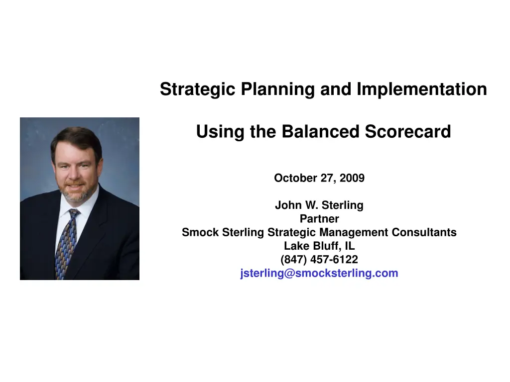 strategic planning and implementation n.w