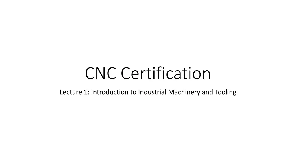 cnc certification n.w