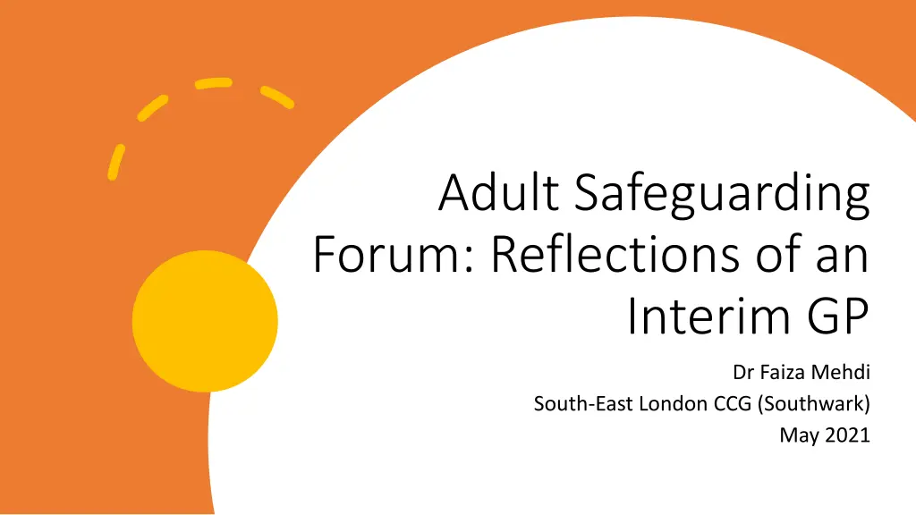 adult safeguarding forum reflections of an n.w