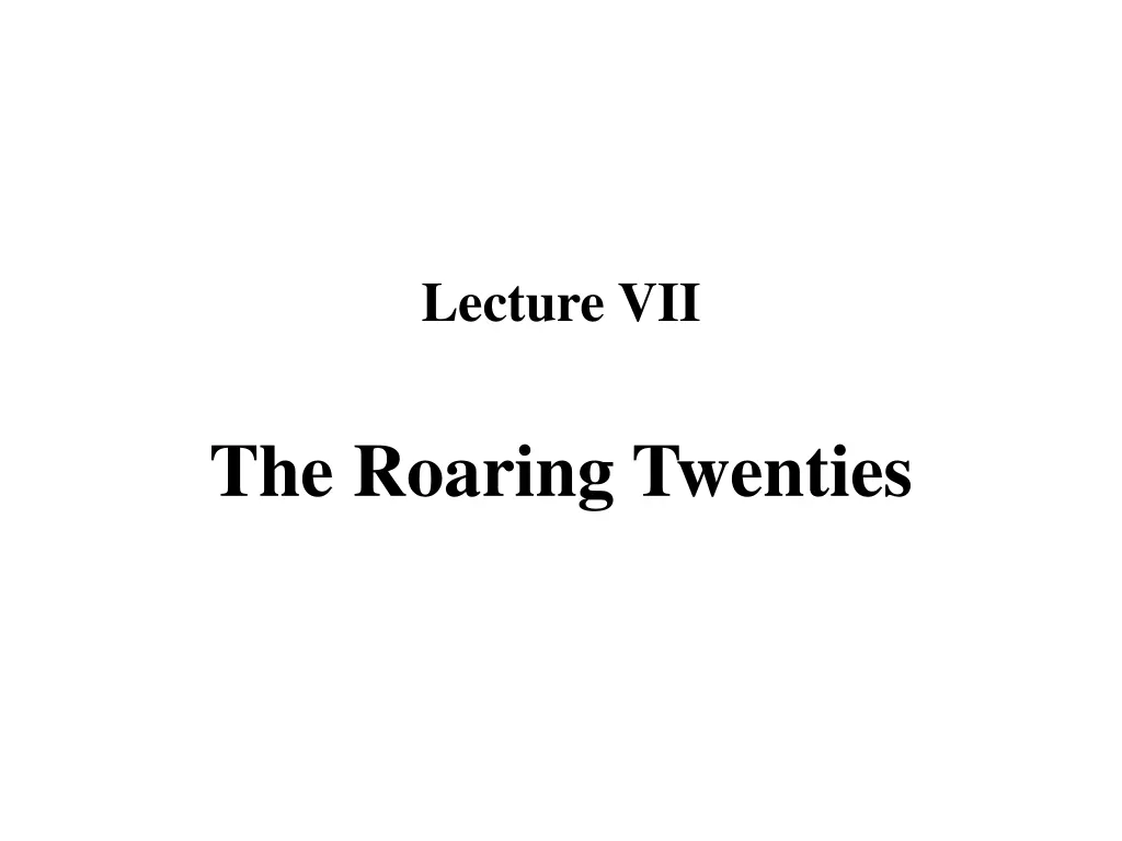 lecture vii n.w
