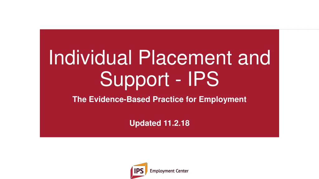 individual placement and support ips n.w
