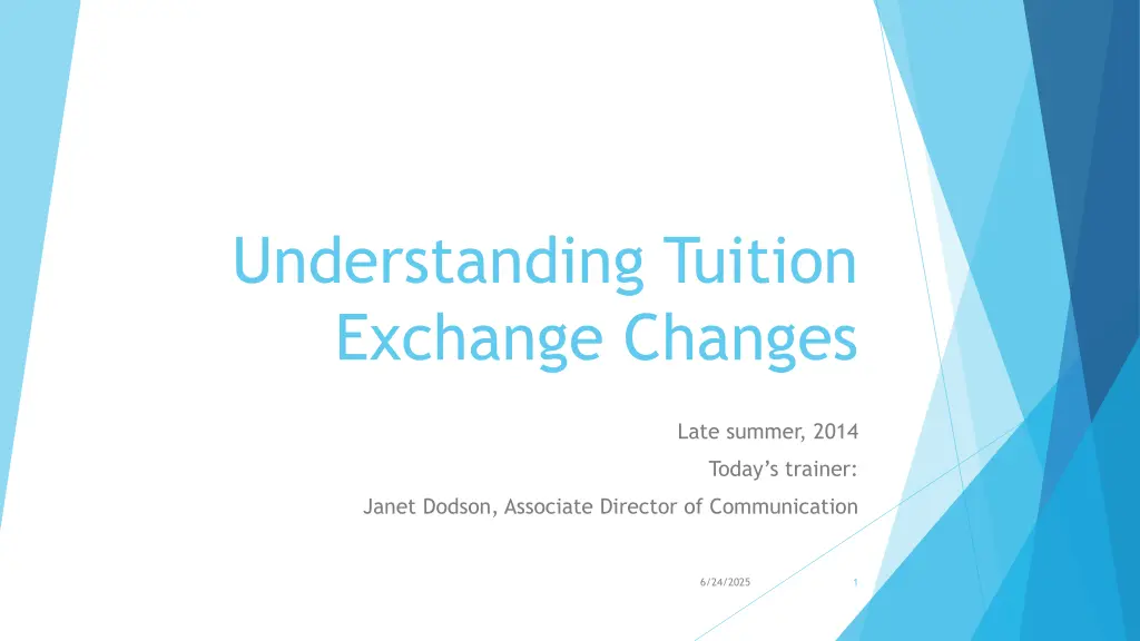 understanding tuition exchange changes n.w