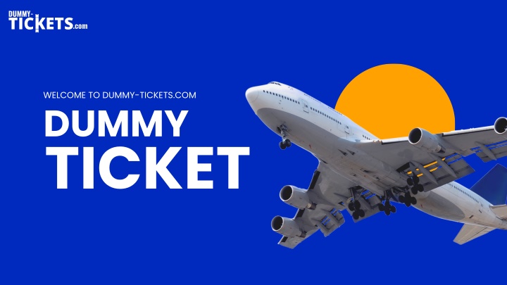 welcome to dummy tickets com dummy ticket n.w