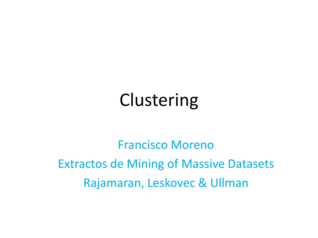 clustering n.w