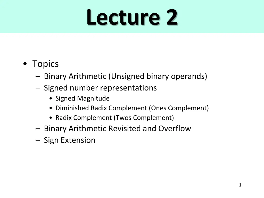 lecture 2 n.w