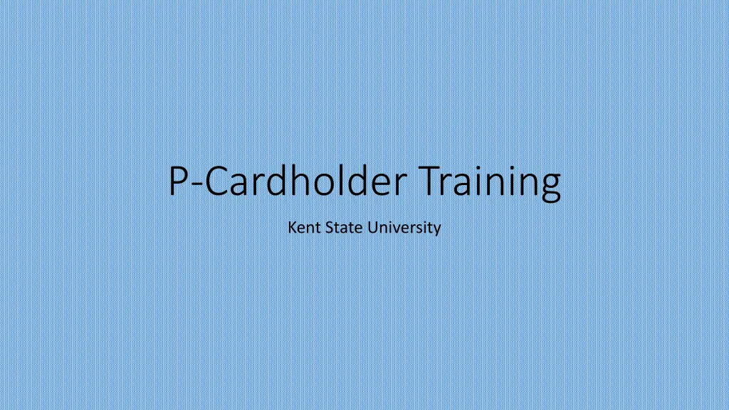 p cardholder training n.w