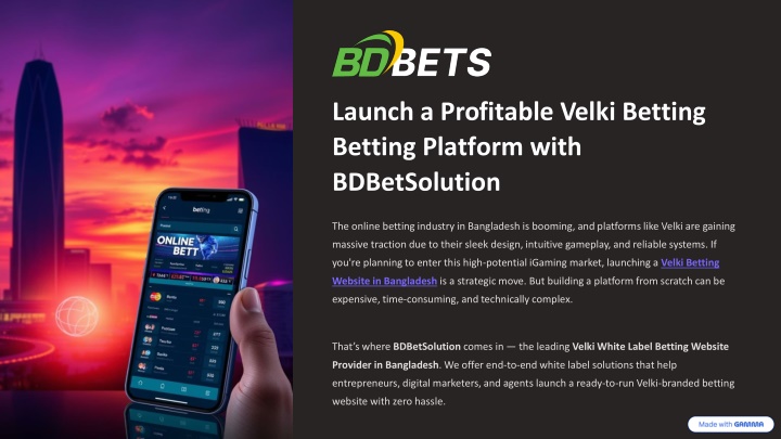 Launch a Profitable Velki Betting Platform with BDBetSolution