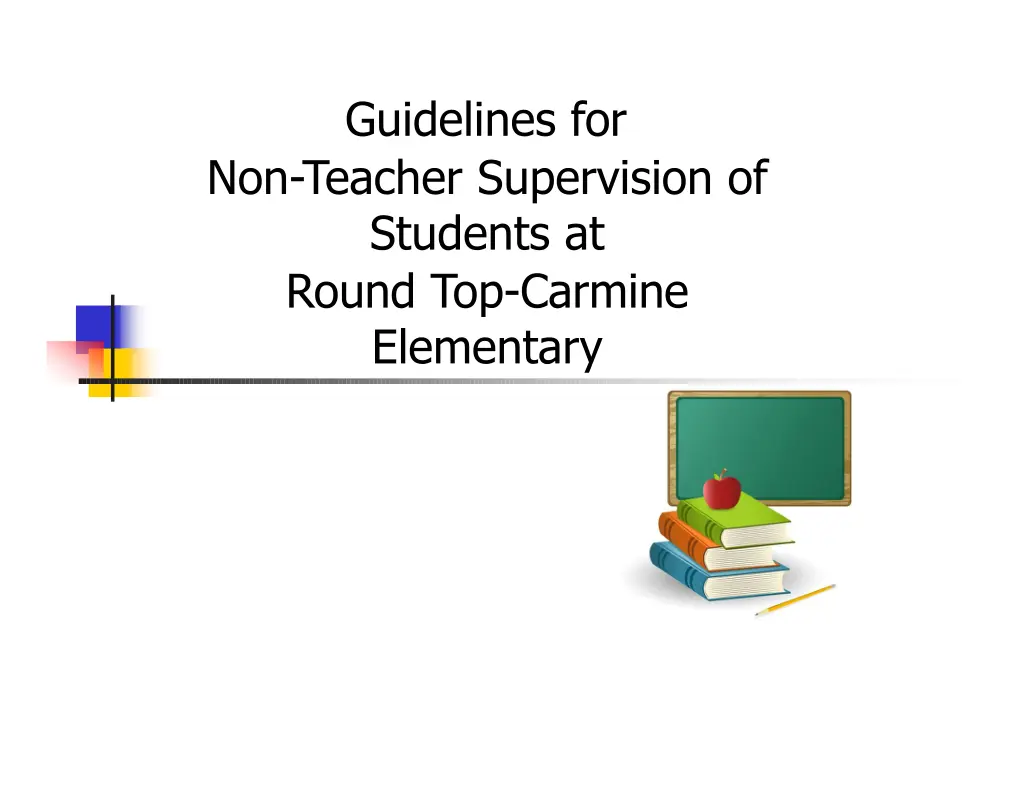 guidelines for non teacher supervision n.w