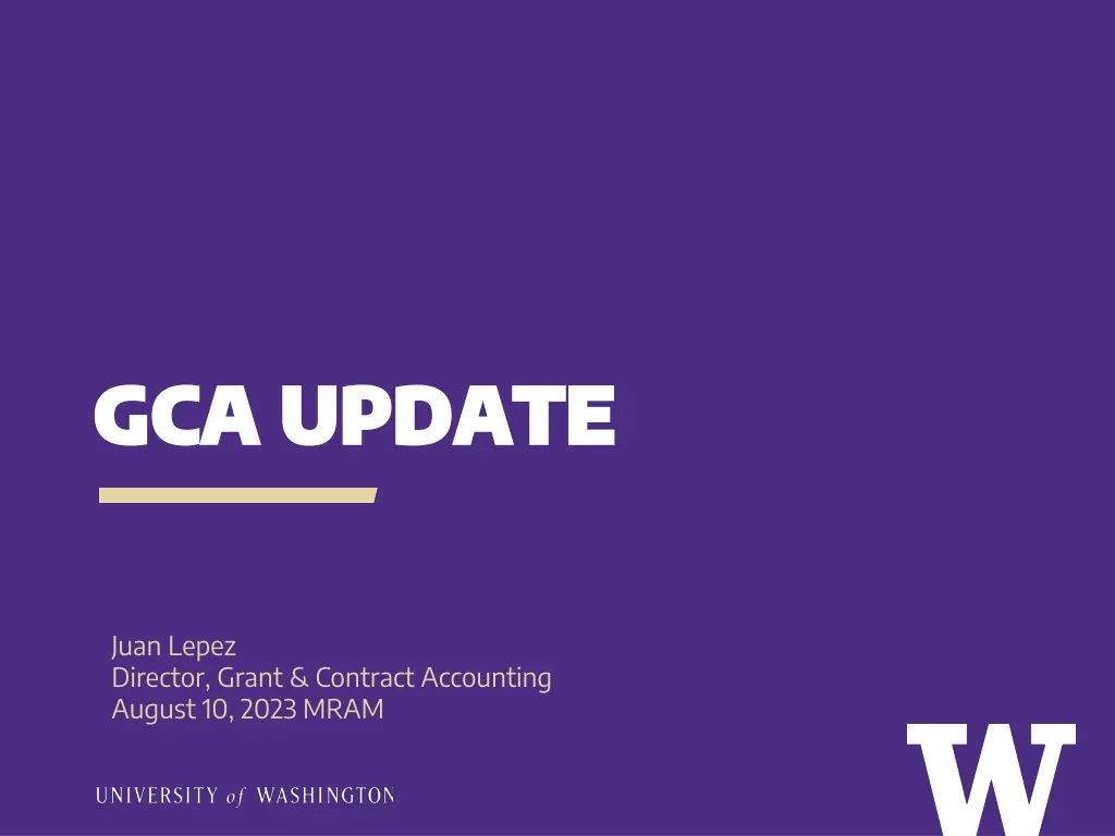 gca update gca update n.w