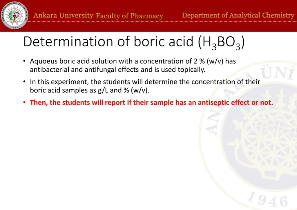 determination of boric acid h 3 bo 3 aquoeus n.w