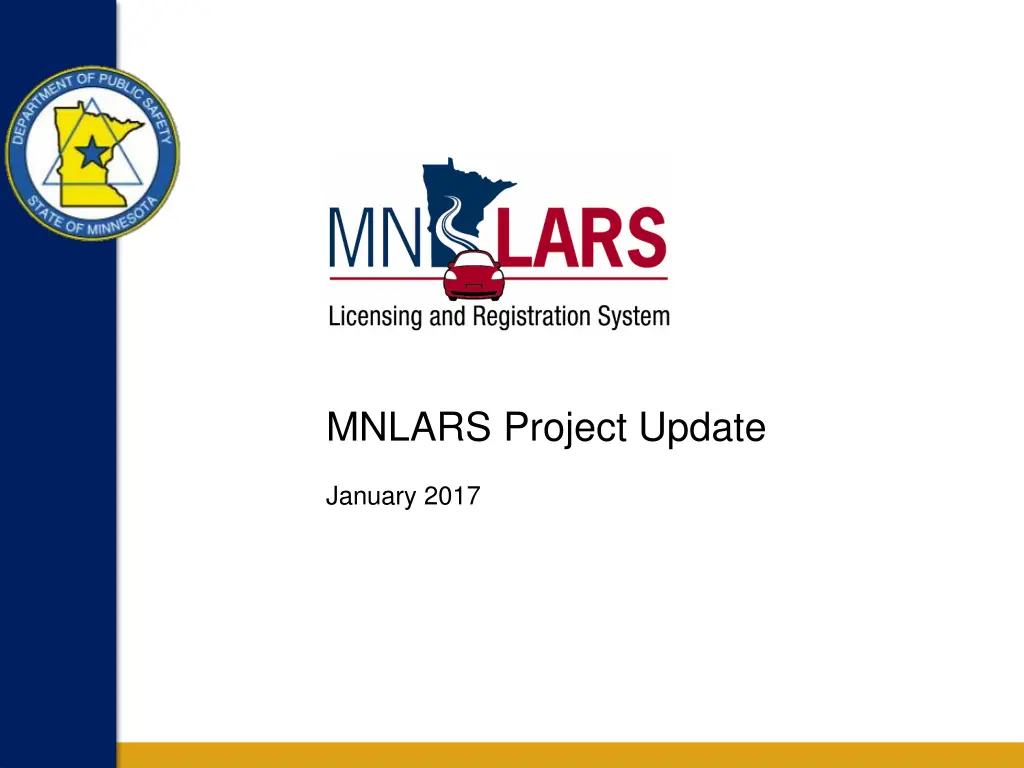 mnlars project update n.w