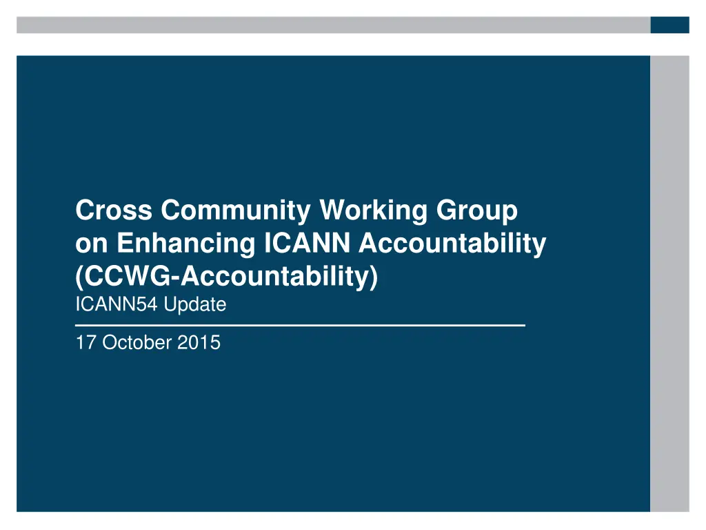 cross community working group on enhancing icann n.w