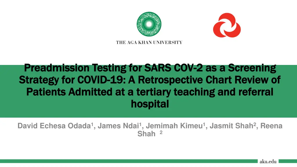 preadmission testing for sars cov preadmission n.w