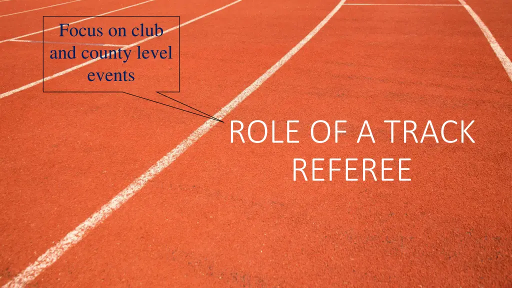 focus on club and county level events n.w