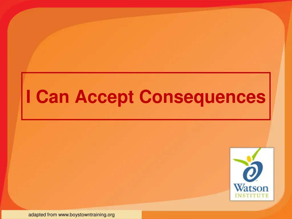 i can accept consequences n.w