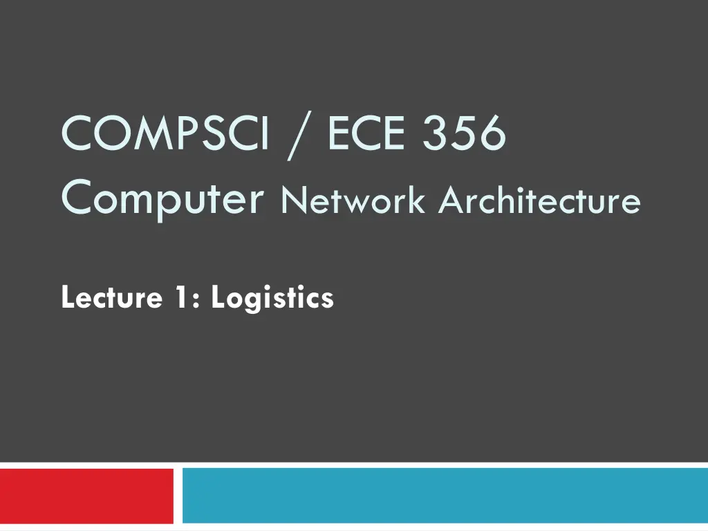 compsci ece 356 computer network architecture n.w