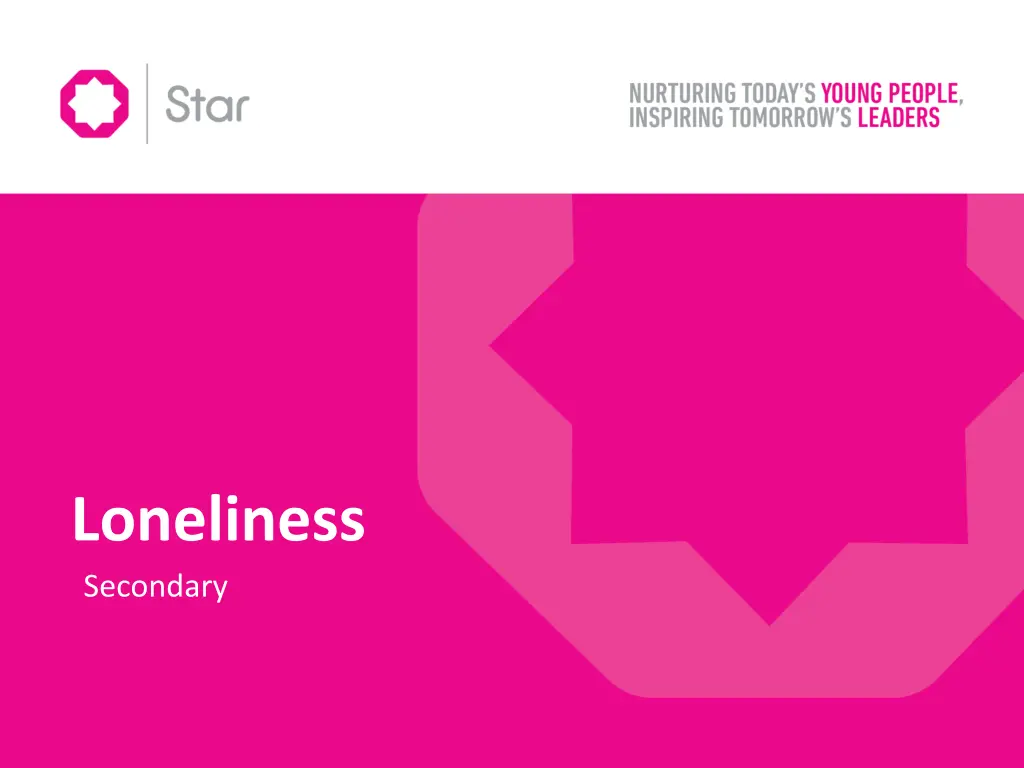 loneliness secondary n.w