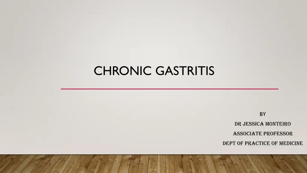 chronic gastritis n.w