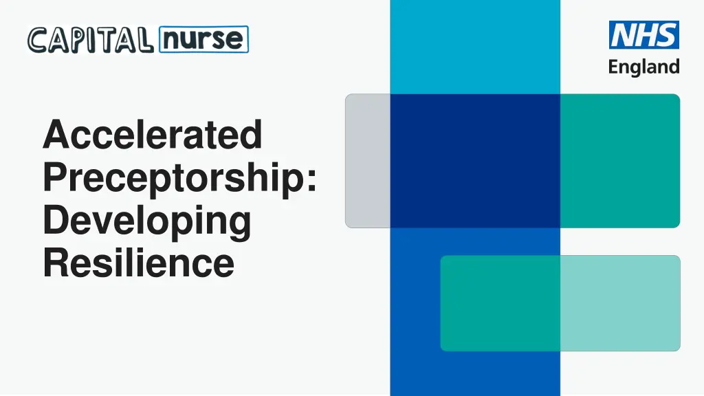accelerated preceptorship developing resilience n.w