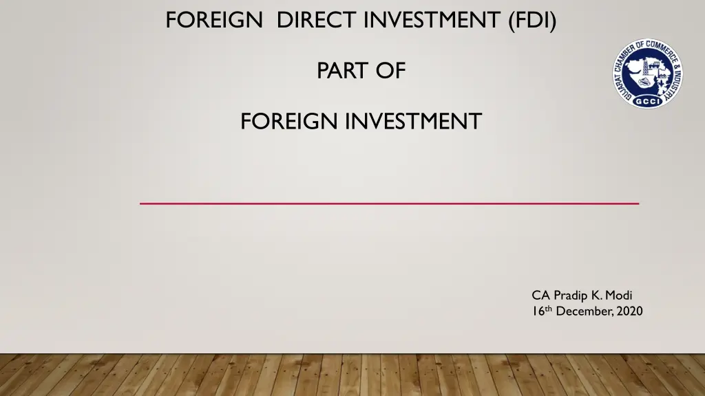 foreign direct investment fdi n.w