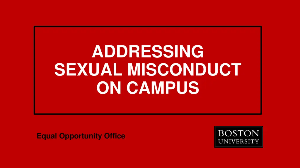 addressing sexual misconduct on campus n.w