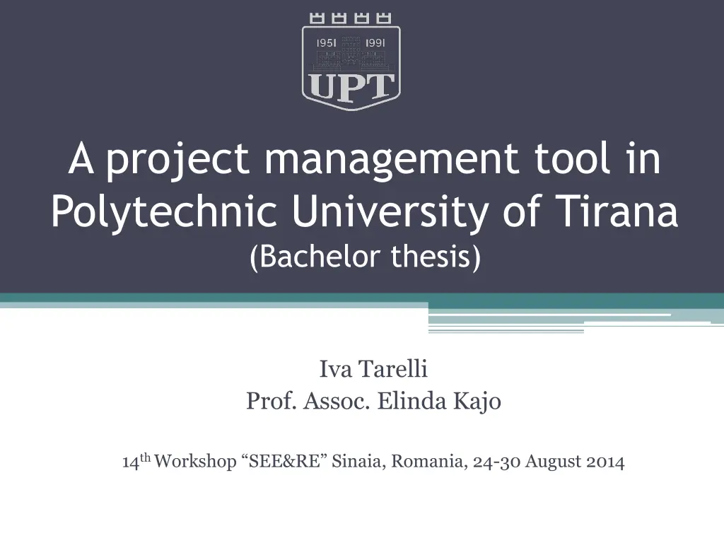 a project management tool in polytechnic n.w