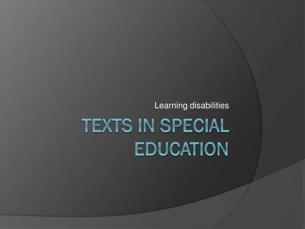 learning disabilities n.w