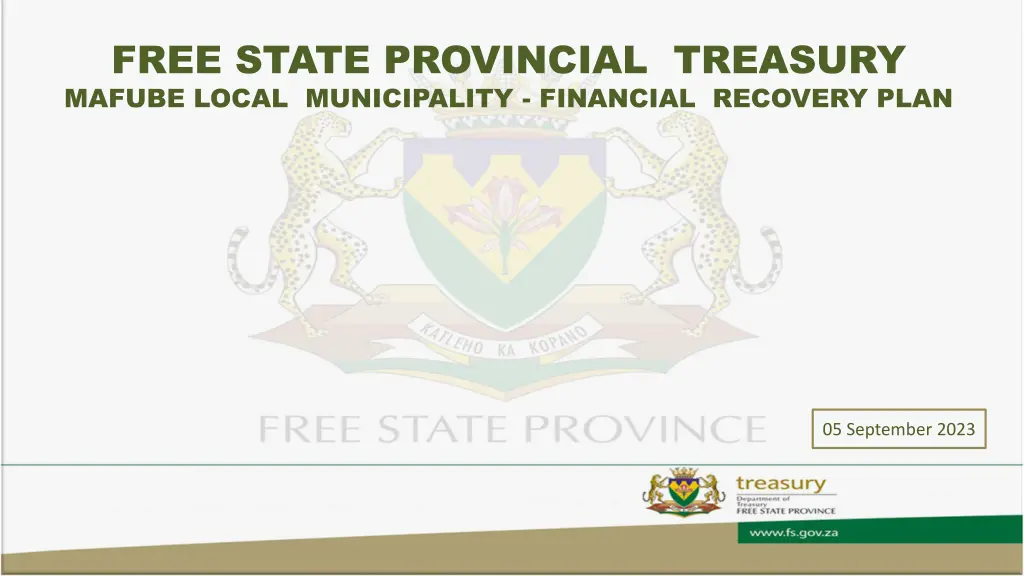 free state provincial treasury mafube local n.w
