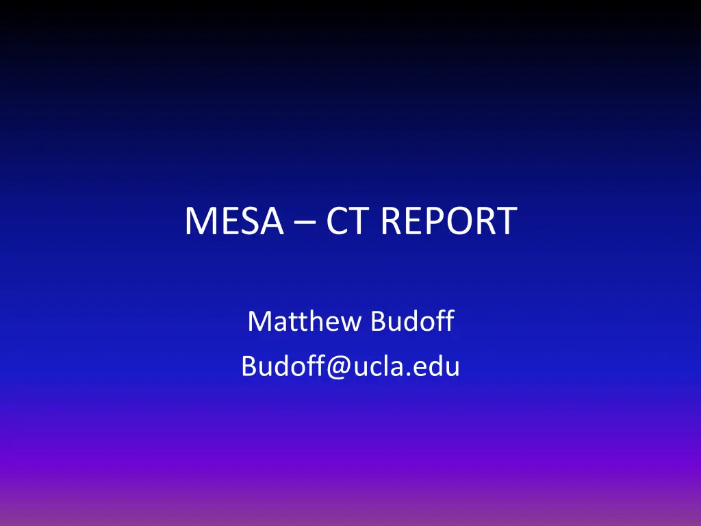 mesa ct report n.w