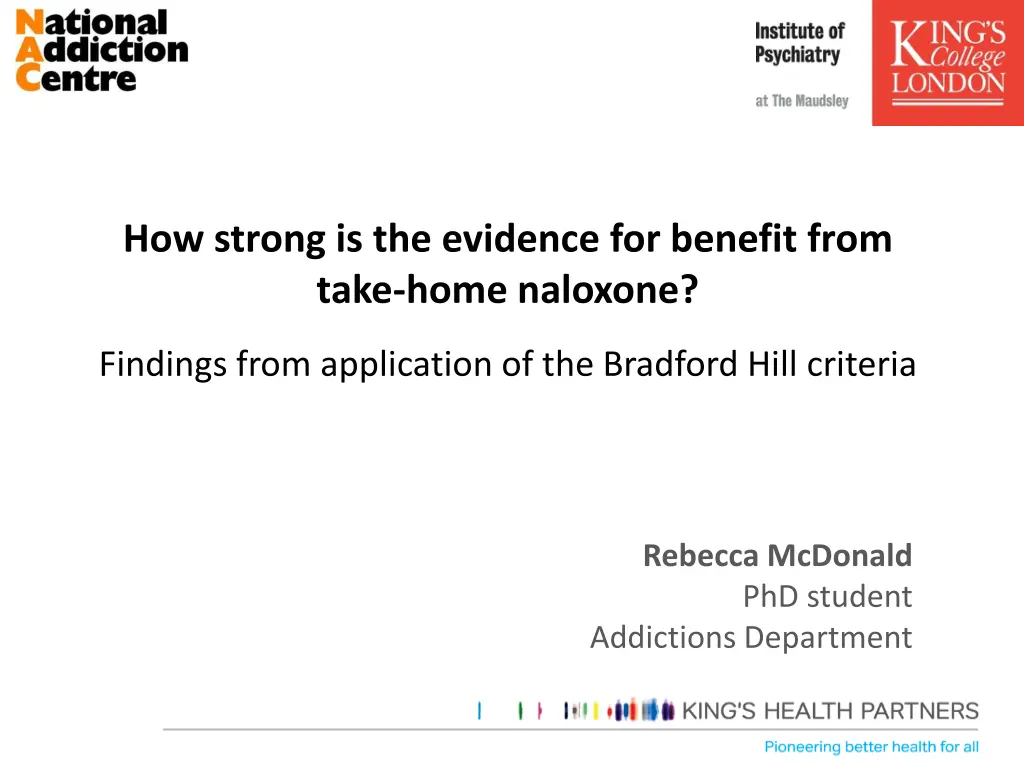 how strong is the evidence for benefit from take n.w