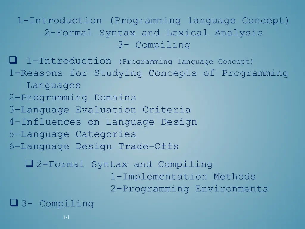 1 introduction programming language concept n.w