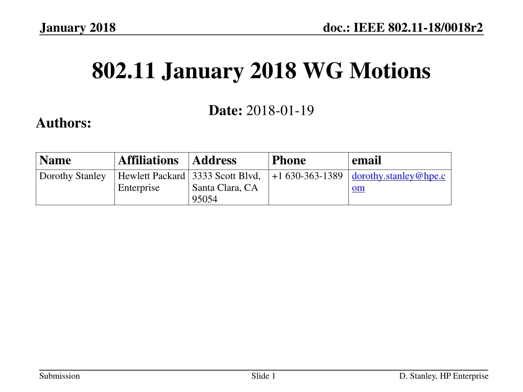january 2018 n.w