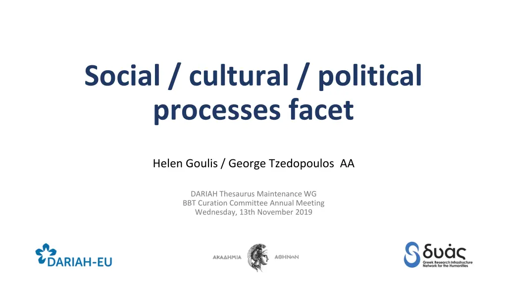 social cultural political processes facet n.w