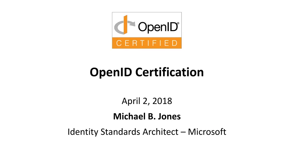 openid certification n.w
