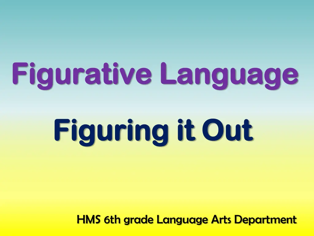 figurative language figurative language n.w