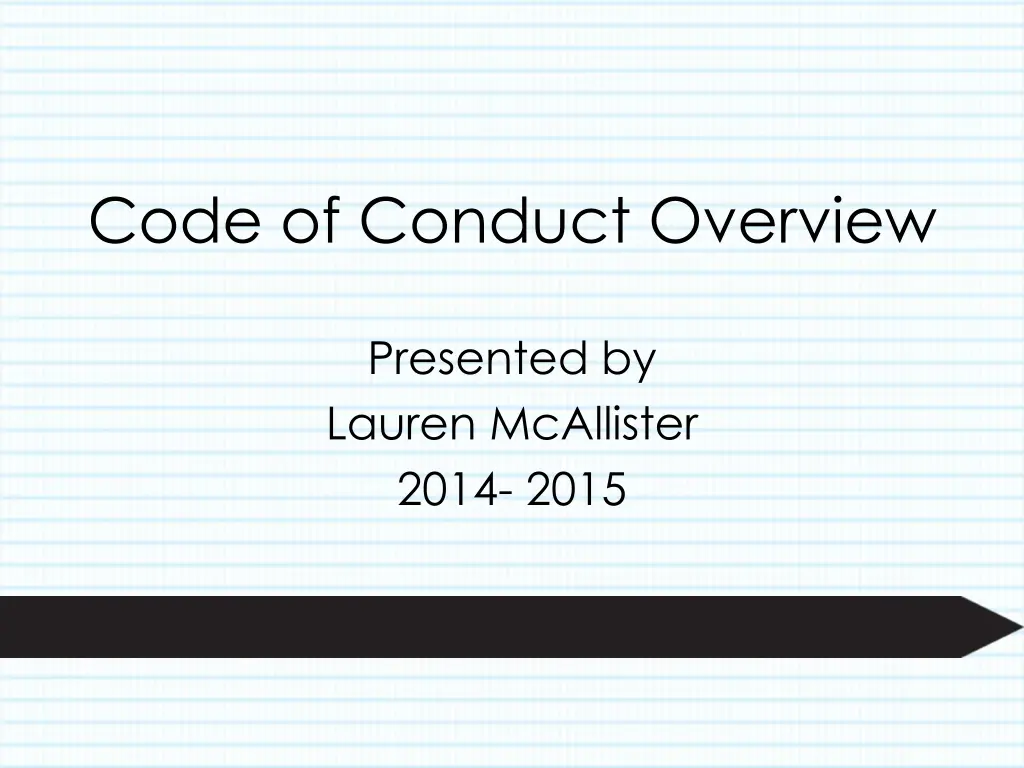 code of conduct overview n.w